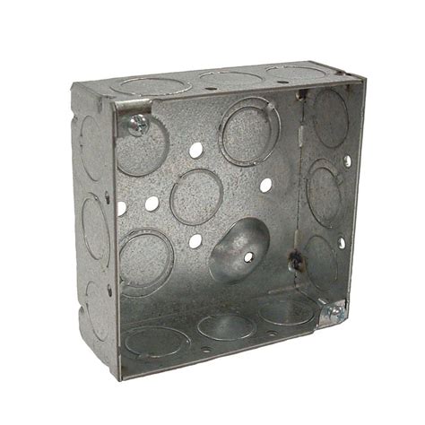 metal 4 0 box|1 4 inch square box.